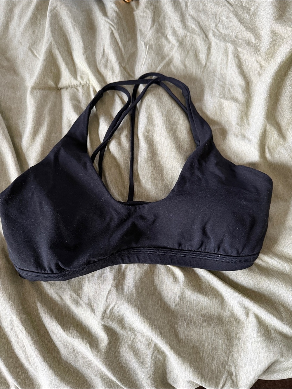 lululemon athletica Black Strappy Sports Bra